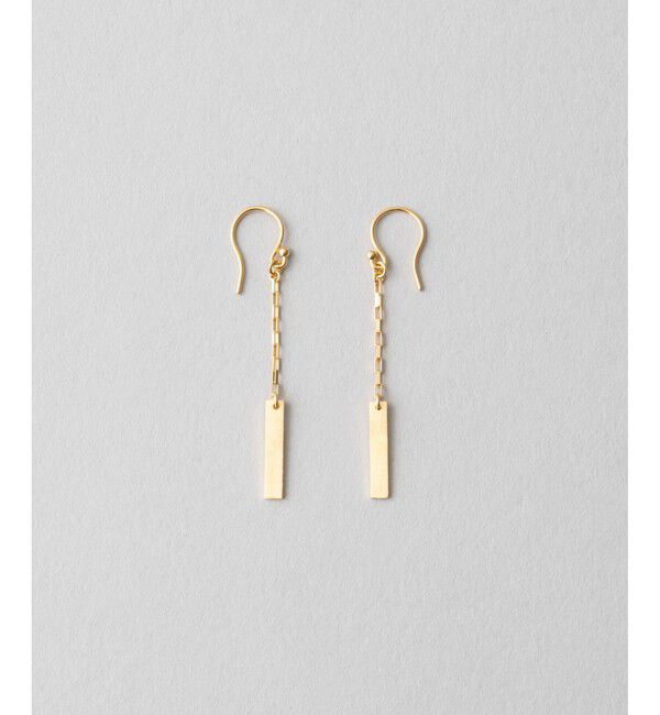 Jouete「ピアス プレート」|ピアス|イエローゴールド