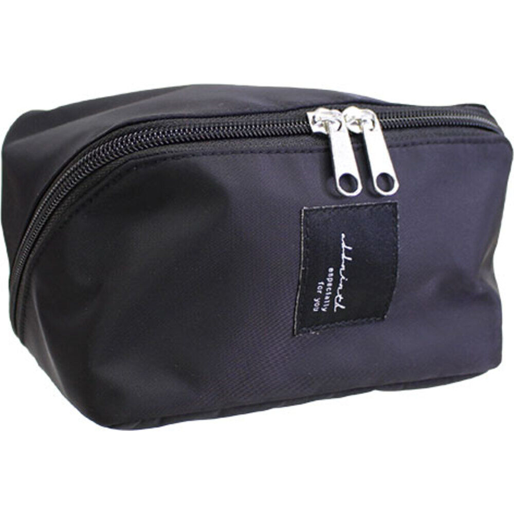 BACKYARD FAMILY「がばっと開く ポーチ 通販 メイクポーチ ガジェットポーチ 化粧ポーチ コスメポーチ 小物入れ」|ポーチ|ブラック1