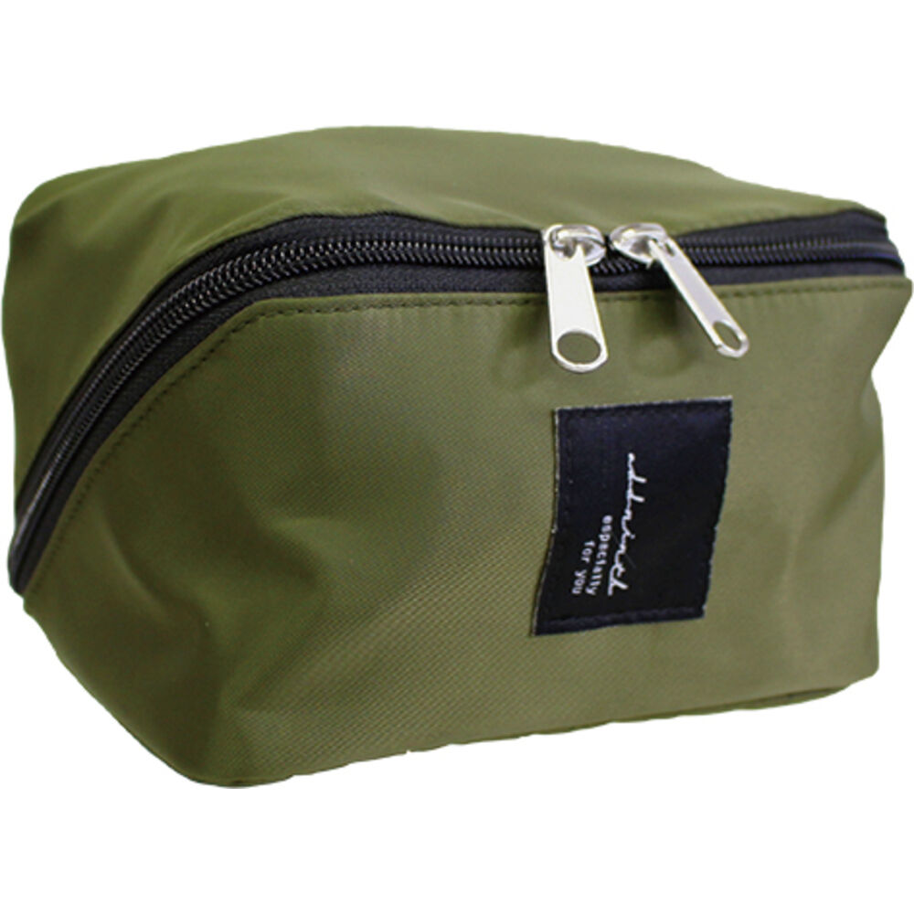 BACKYARD FAMILY「がばっと開く ポーチ 通販 メイクポーチ ガジェットポーチ 化粧ポーチ コスメポーチ 小物入れ」|ポーチ|グリーン1