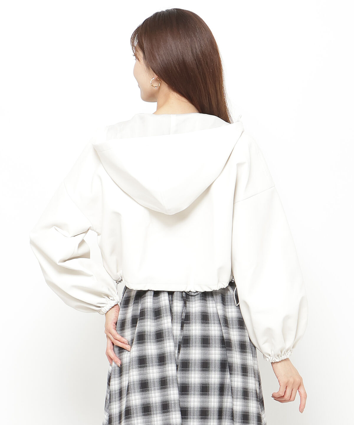 アンドクチュール「フェイクレザークロップドマンパ」|アウトドア|