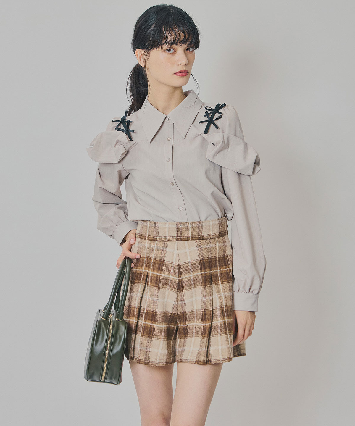 REDYAZEL「チェックタックショートパンツ」|キュロット|