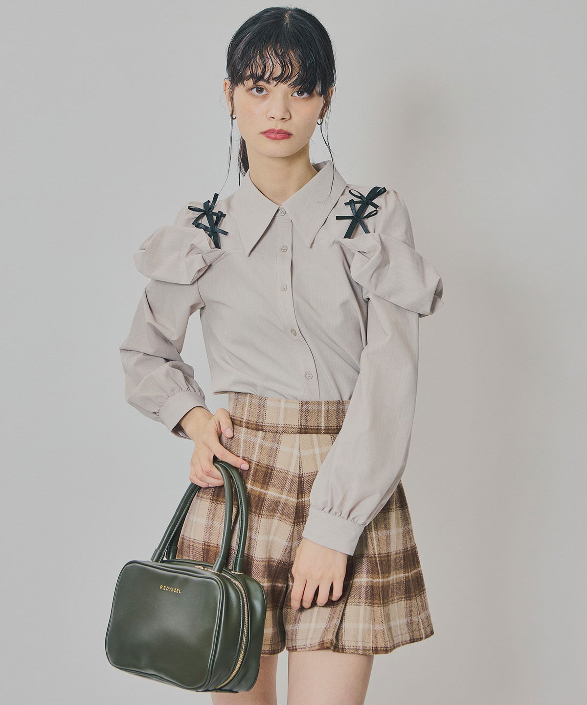 REDYAZEL「チェックタックショートパンツ」|キュロット|