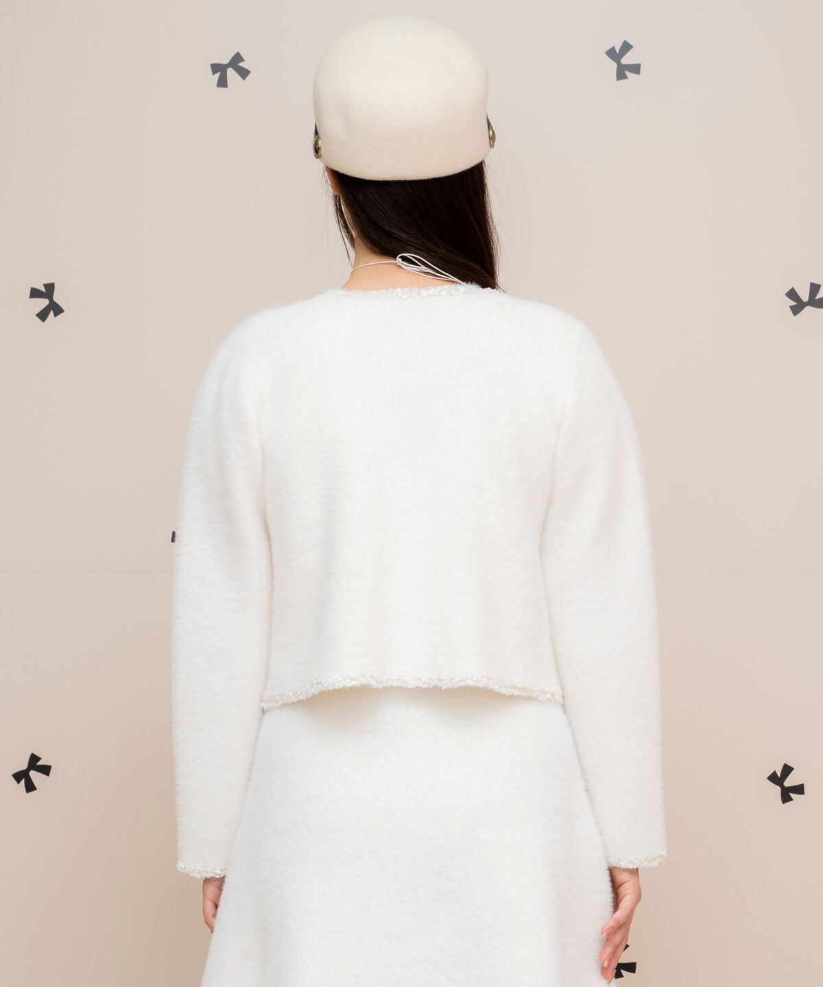 WILLSELECTION「ブレード付きフェザーヤーンジャケット&times;ワンピース」|ワンピース|