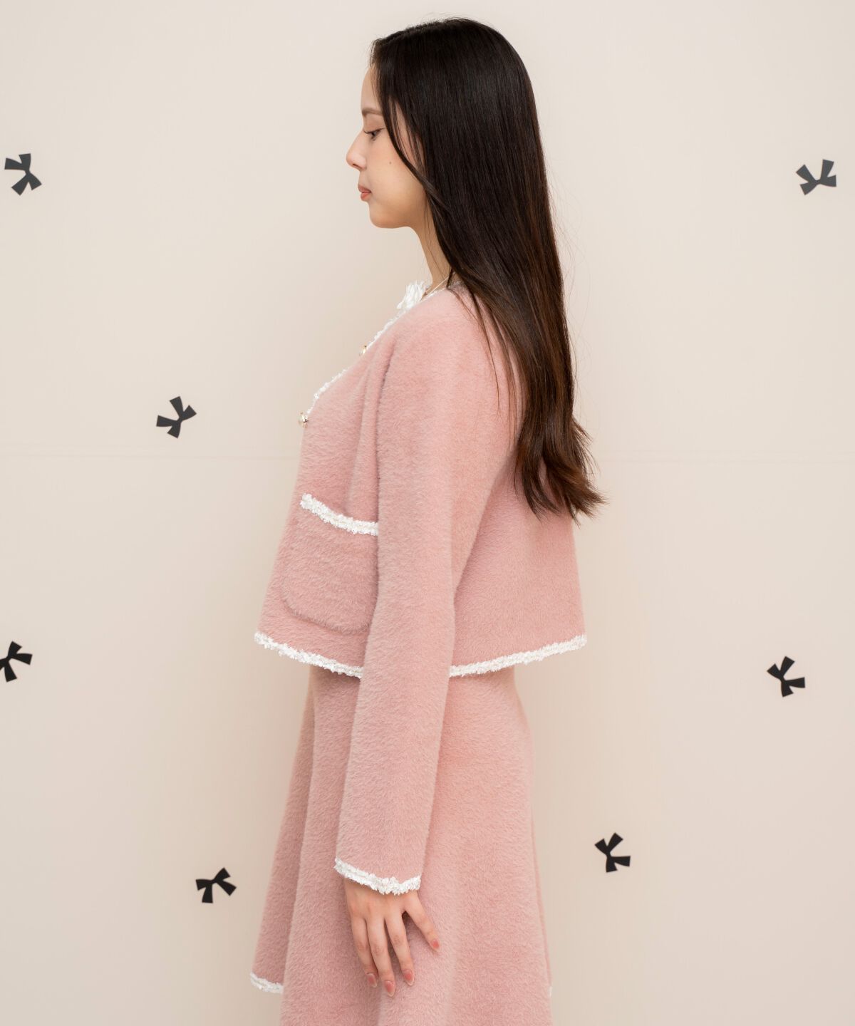 WILLSELECTION「ブレード付きフェザーヤーンジャケット&times;ワンピース」|ワンピース|