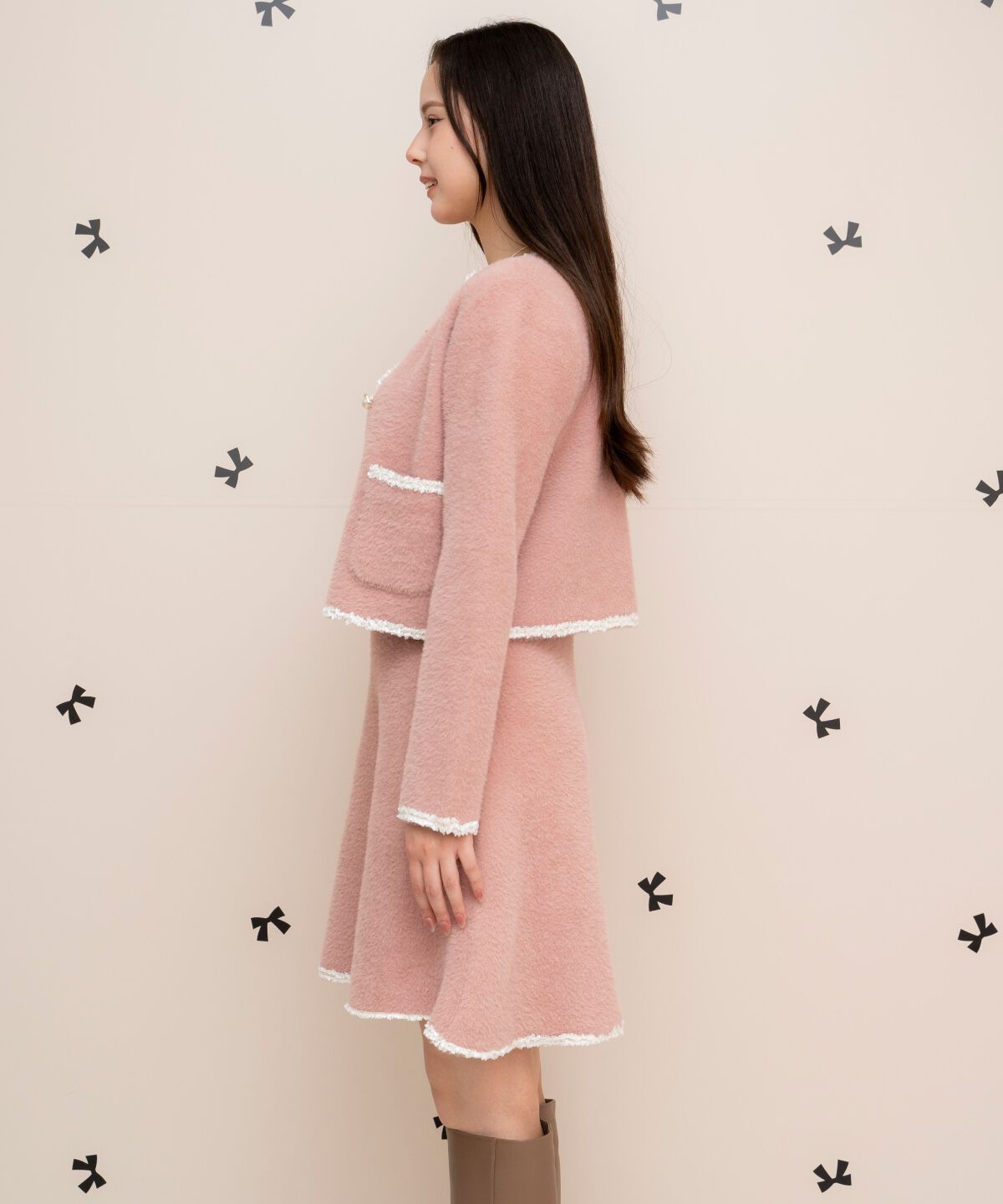 WILLSELECTION「ブレード付きフェザーヤーンジャケット&times;ワンピース」|ワンピース|