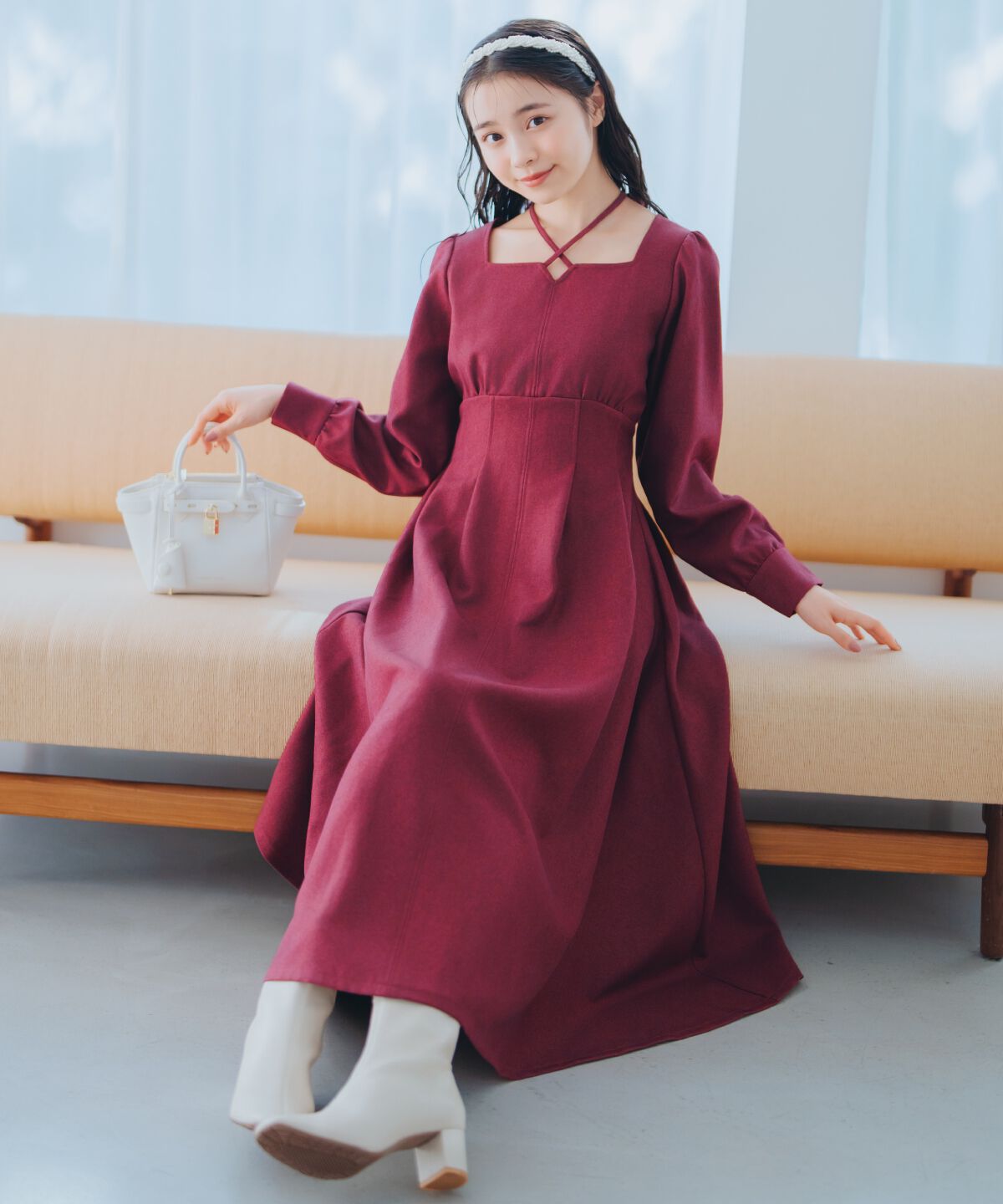 WILLSELECTION「クロスネックフレアワンピース」|ワンピース|