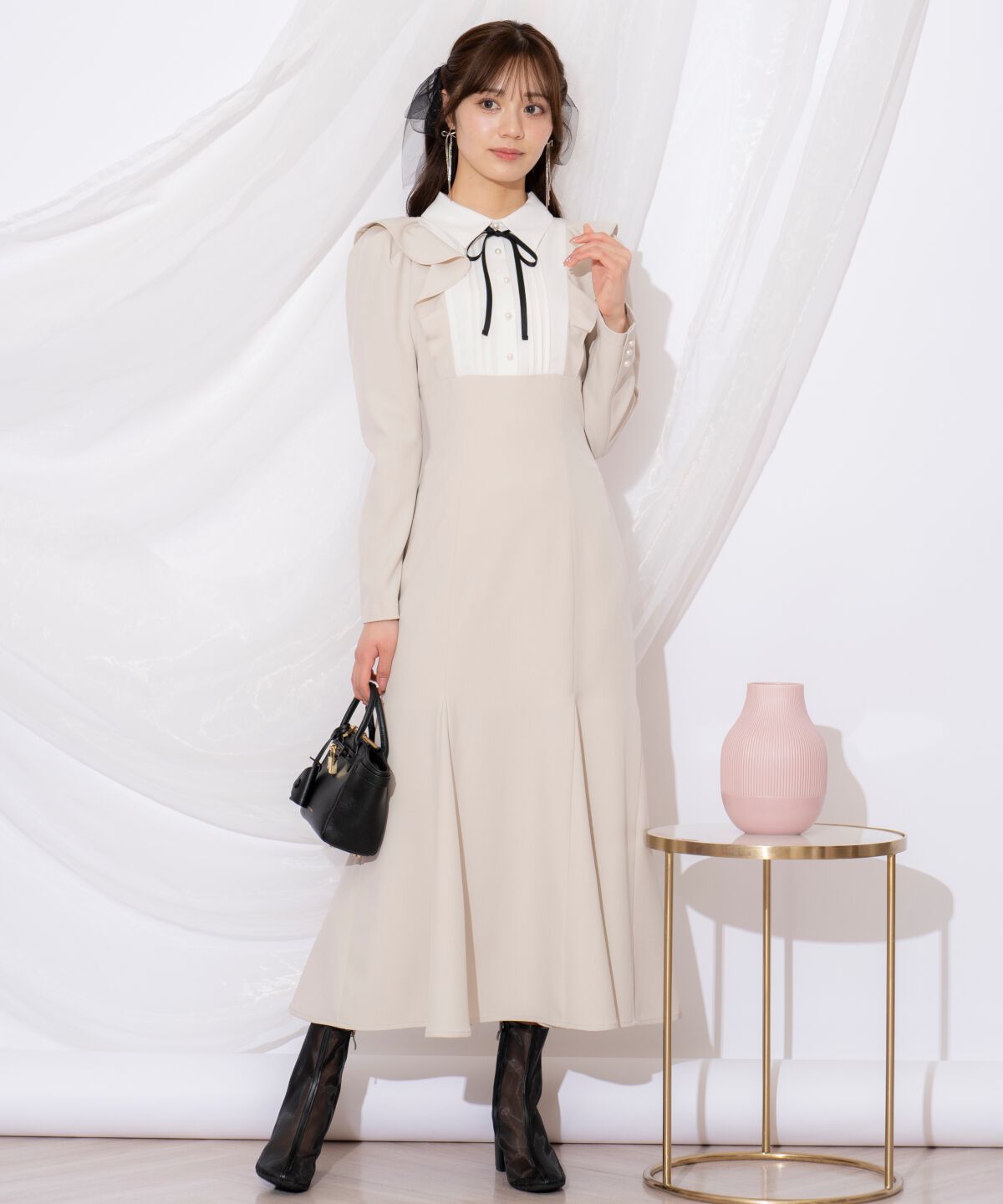 WILLSELECTION「配色ヨークマーメイドワンピース」|ワンピース|