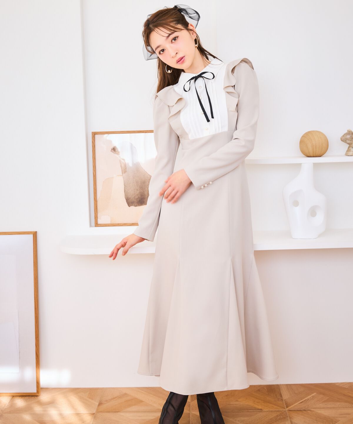 WILLSELECTION「配色ヨークマーメイドワンピース」|ワンピース|