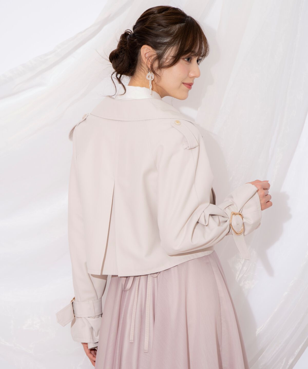 WILLSELECTION「キャンディスリーブショートトレンチコート」|トレンチコート|