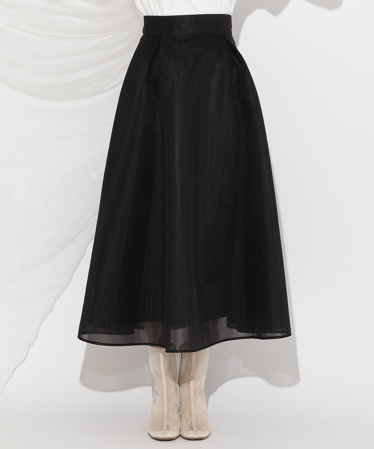 WILLSELECTION「シアーダンボールフレアスカート」|フレア|