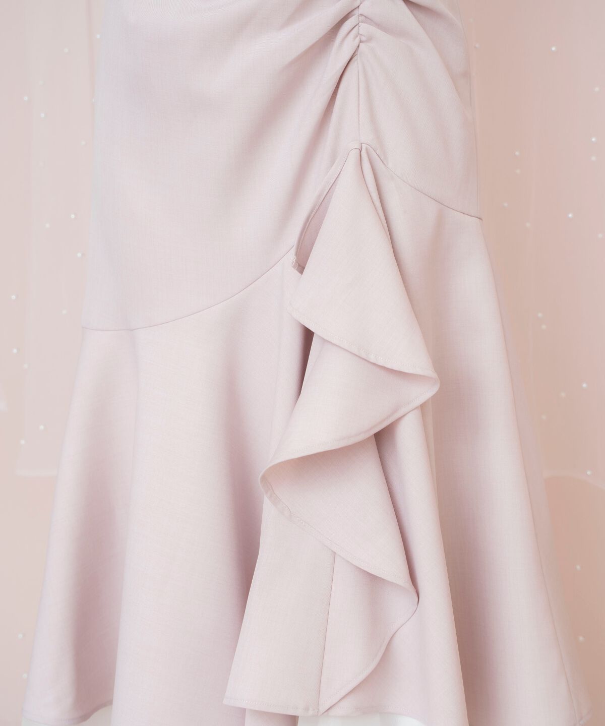 WILLSELECTION「シアーヘムギャザーマーメイドスカート」|フレア|