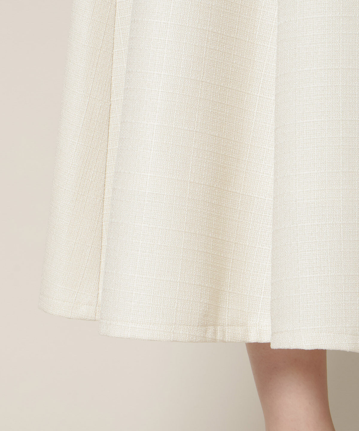 WILLSELECTION「ハイウエストツイードフレアスカート」|フレア|