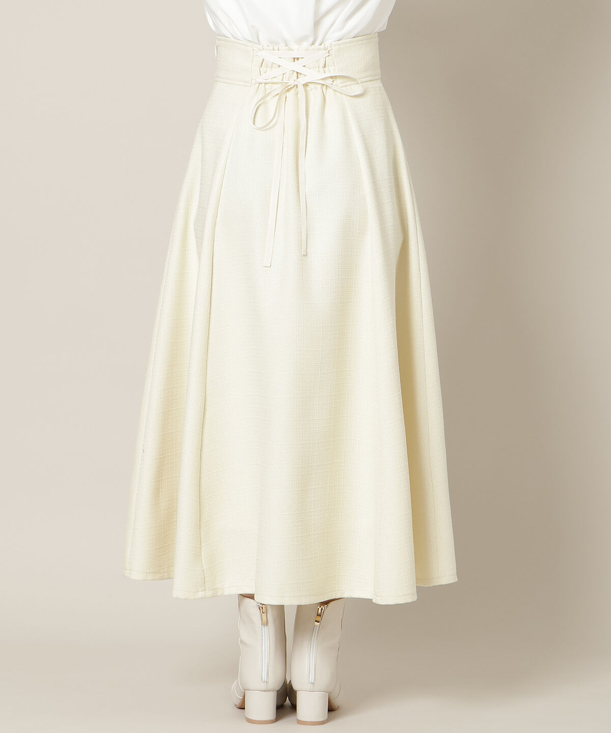 WILLSELECTION「ハイウエストツイードフレアスカート」|フレア|