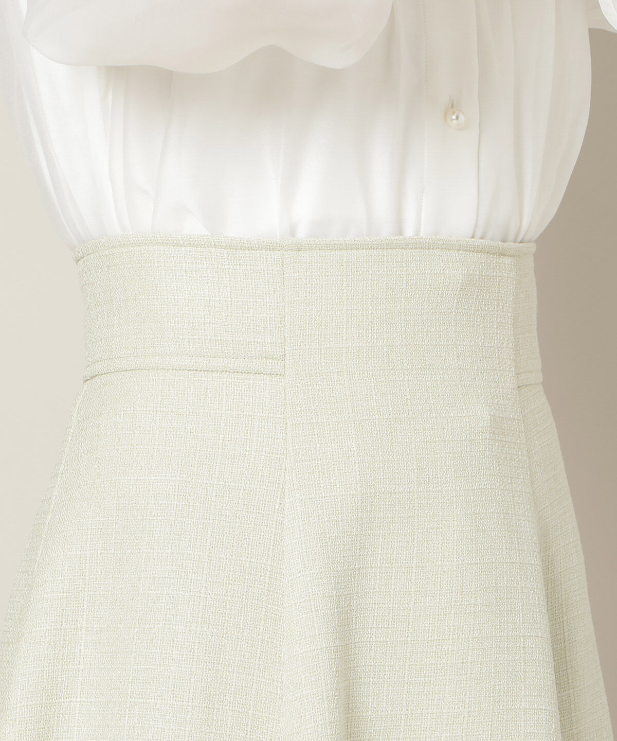 WILLSELECTION「ハイウエストツイードフレアスカート」|フレア|