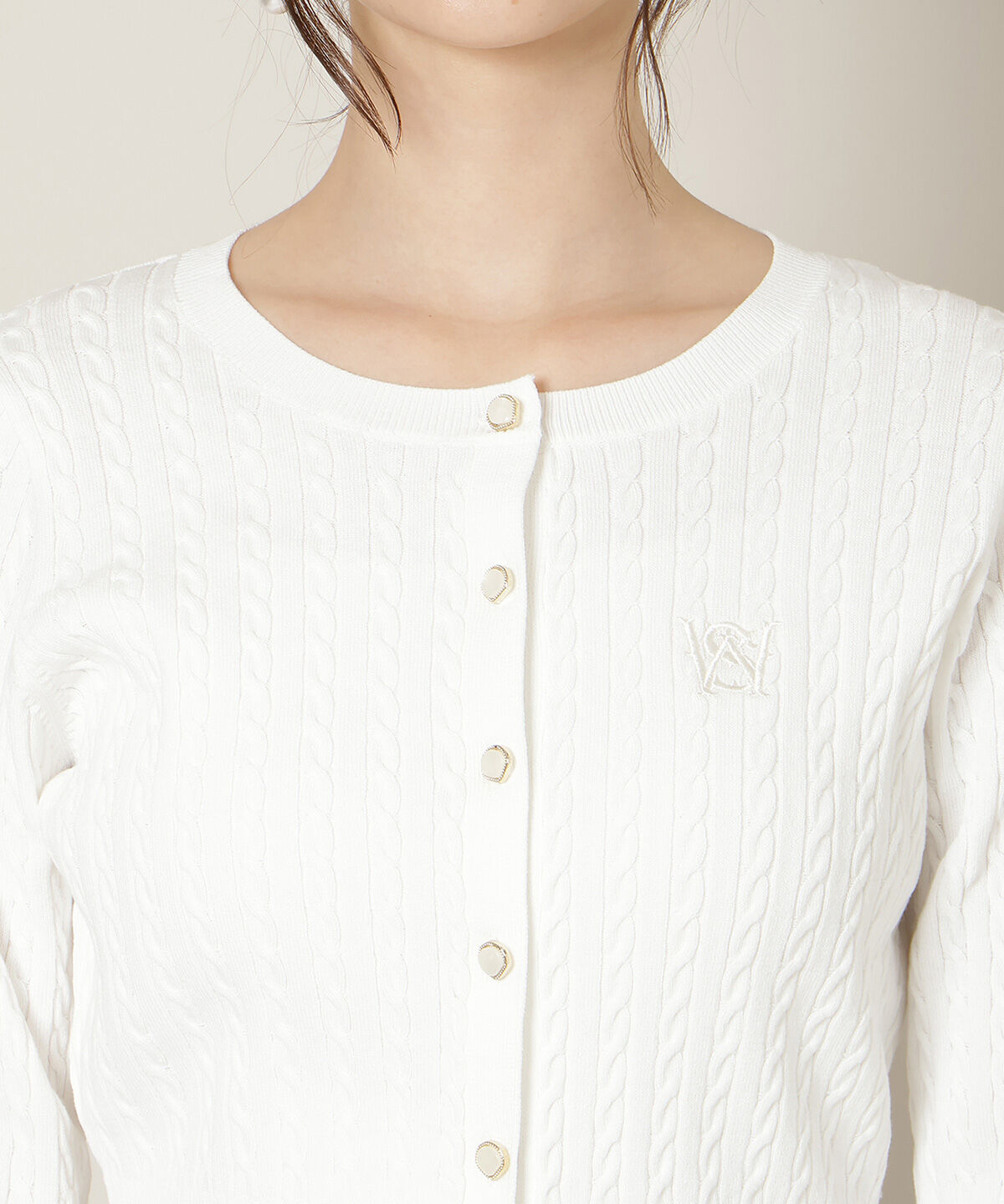 WILLSELECTION「ミニケーブルコンパクトカーディガン」|カーディガン|