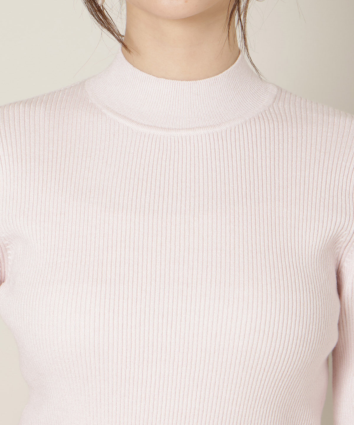 WILLSELECTION「袖リボンラメリブニット」|ニット・セーター|