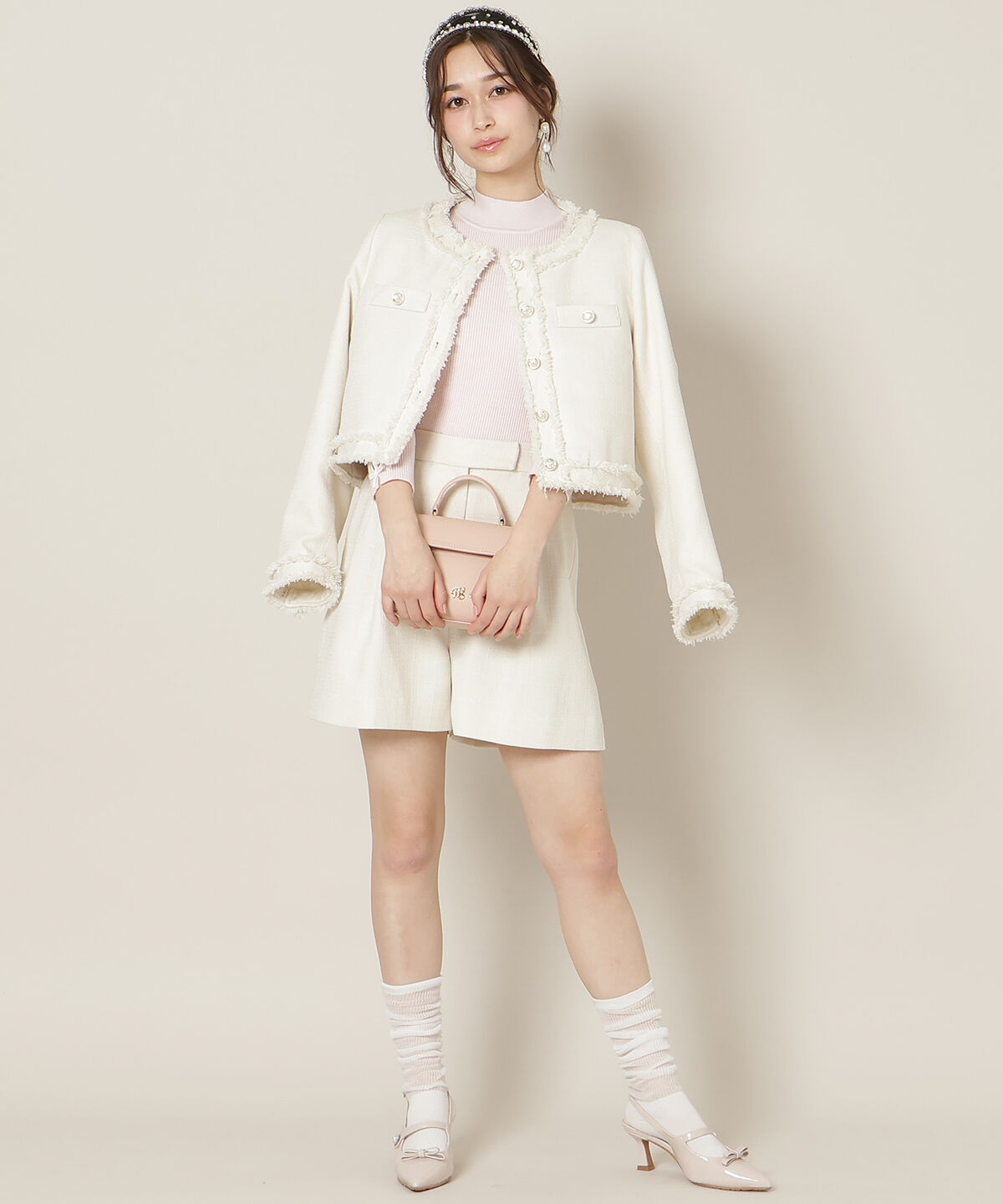 WILLSELECTION「袖リボンラメリブニット」|ニット・セーター|