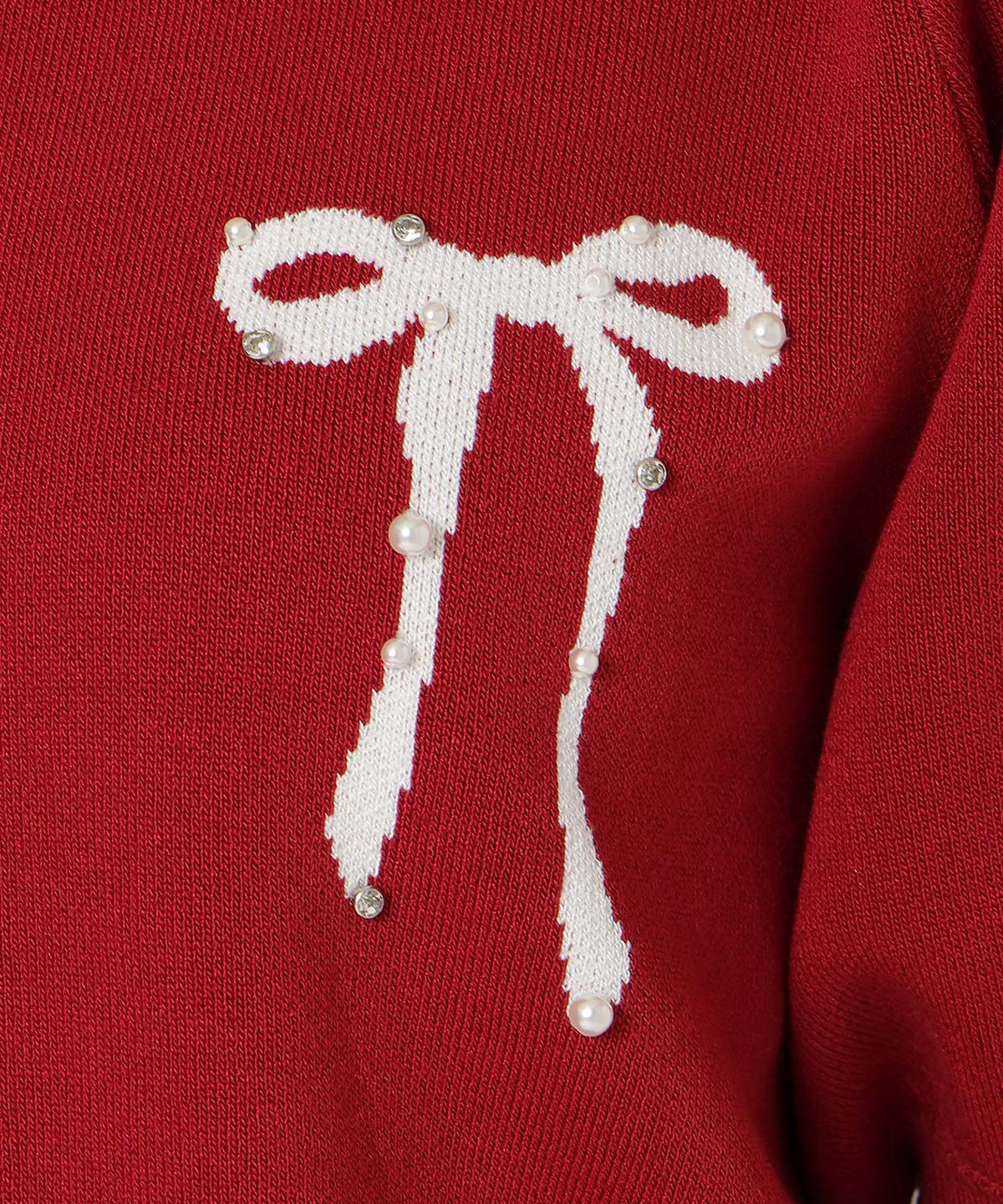 WILLSELECTION「リボンジャガードパフニット」|ニット・セーター|