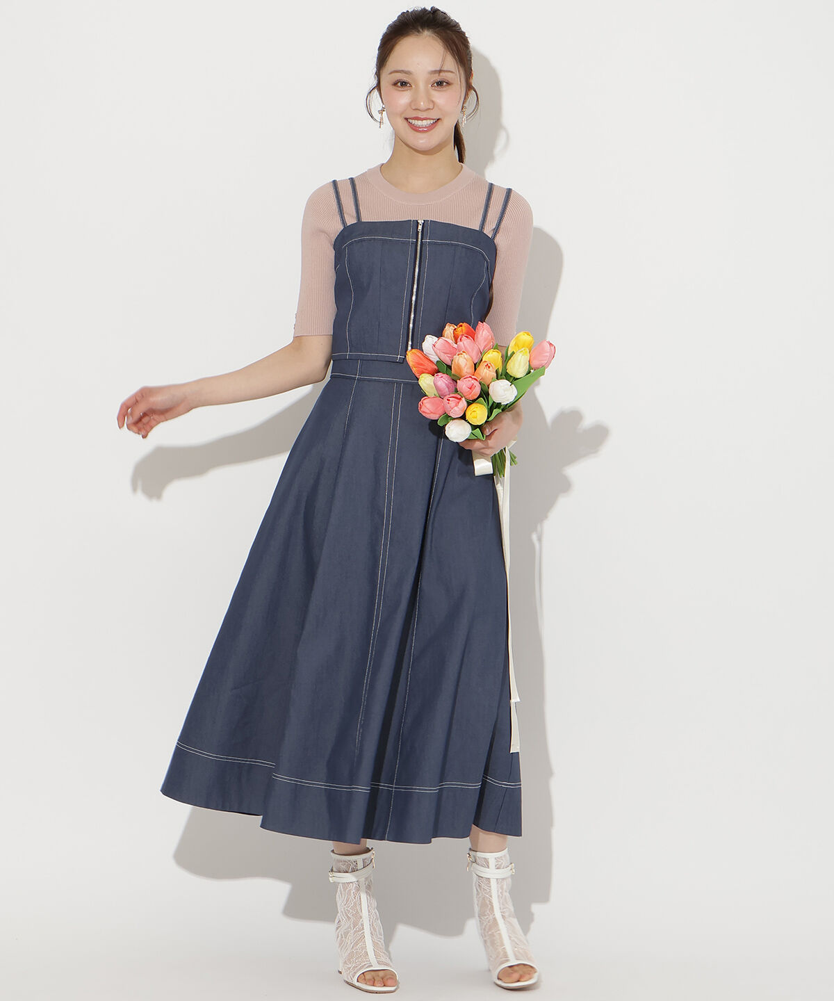 WILLSELECTION「フロントZIPデニムビスチェ」|その他|