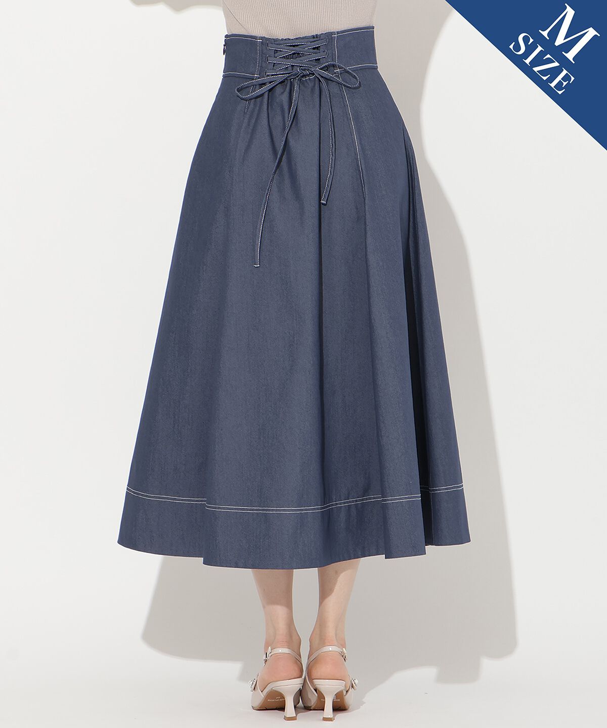 WILLSELECTION「ライトデニムフレアスカート」|スカート|