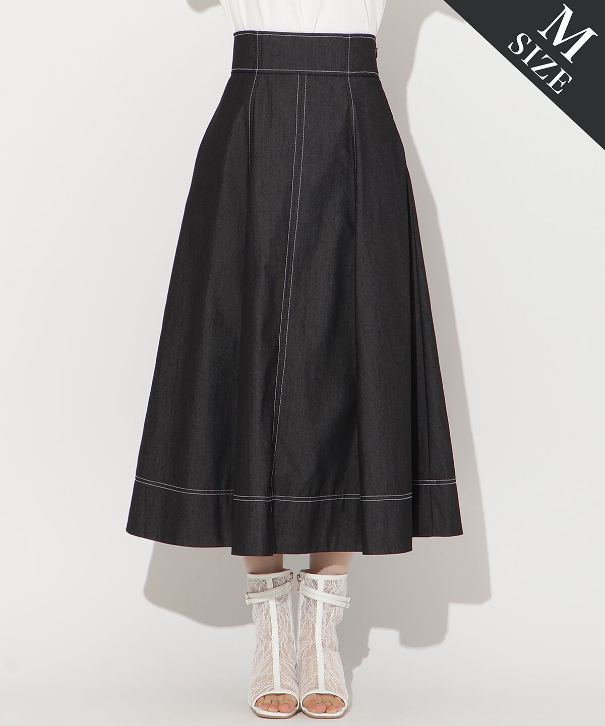 WILLSELECTION「ライトデニムフレアスカート」|スカート|