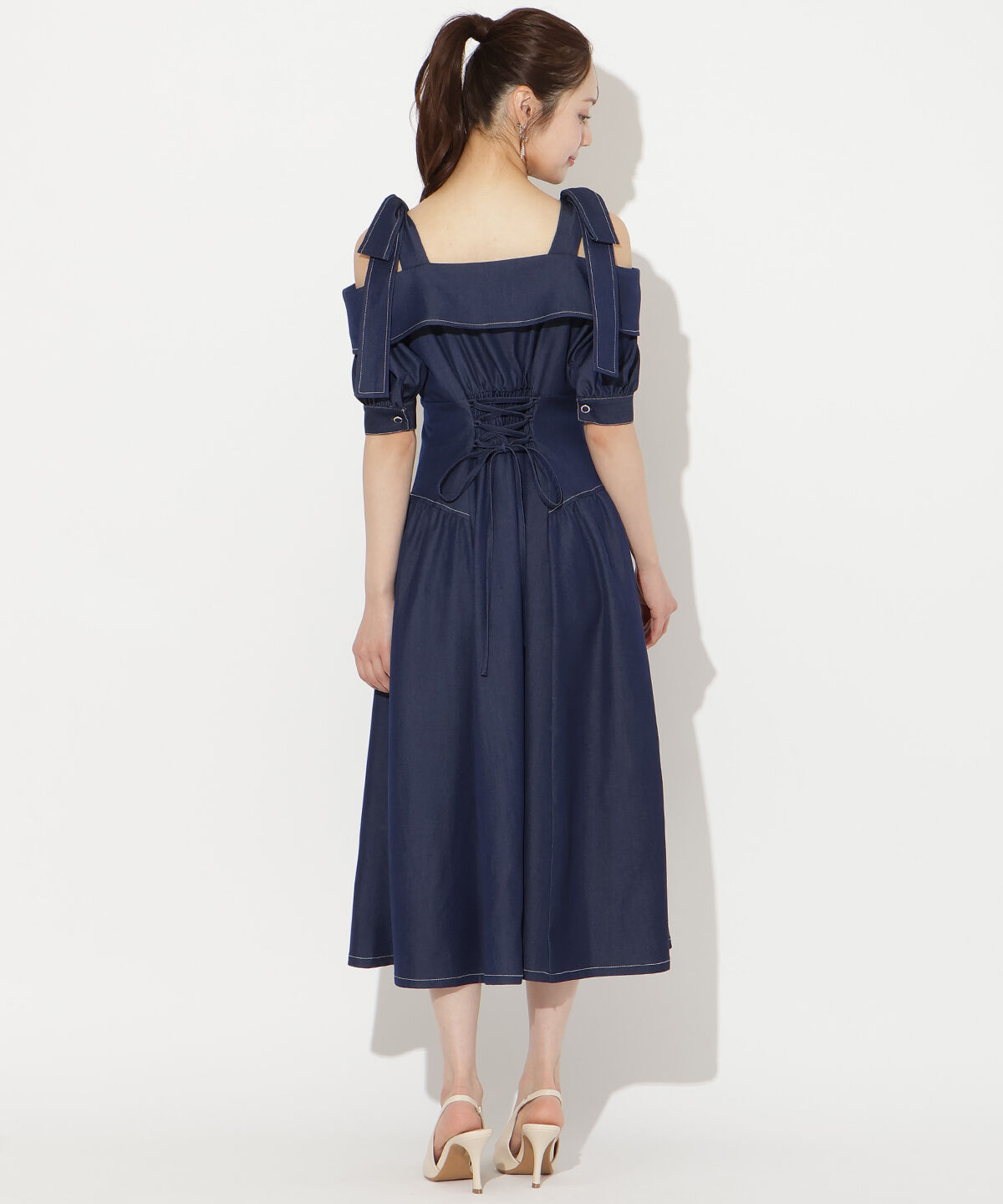 WILLSELECTION「リボンオフショルワンピース」|ワンピース|