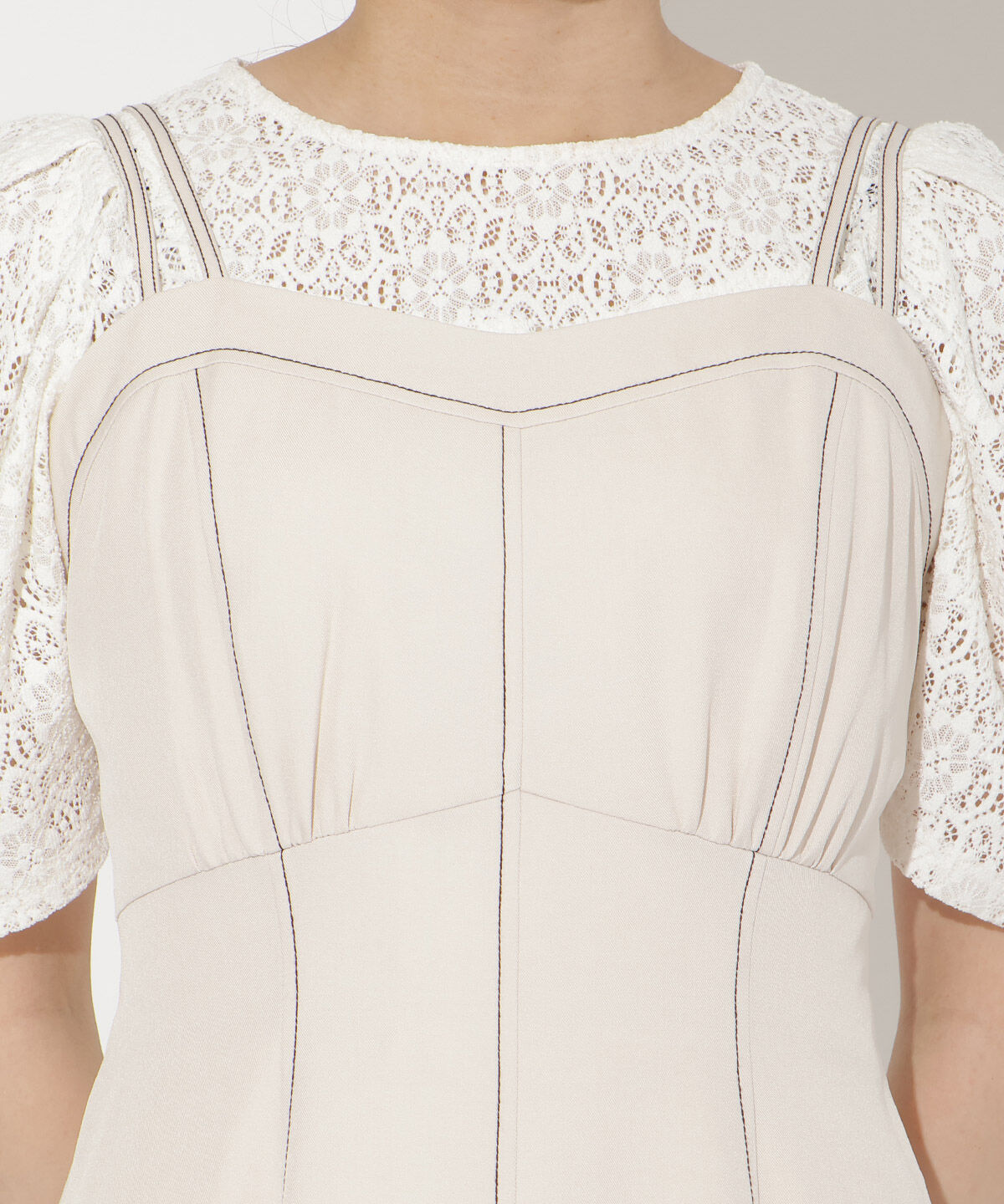 WILLSELECTION「ステッチデザインフレアキャミワンピース」|ワンピース|