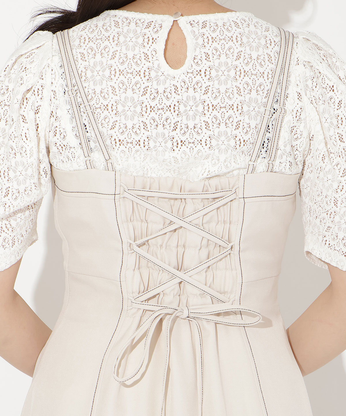 WILLSELECTION「ステッチデザインフレアキャミワンピース」|ワンピース|