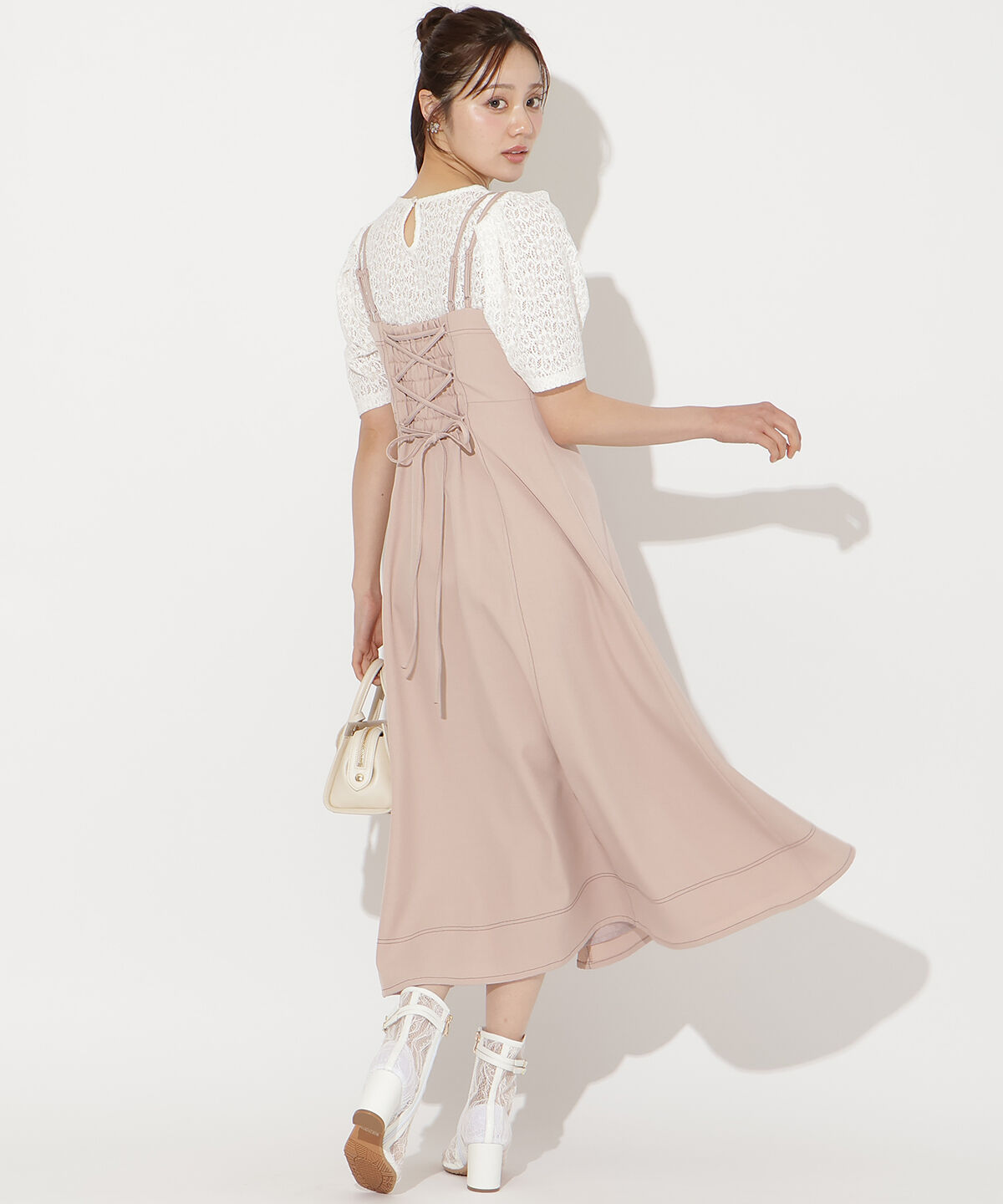 WILLSELECTION「ステッチデザインフレアキャミワンピース」|ワンピース|