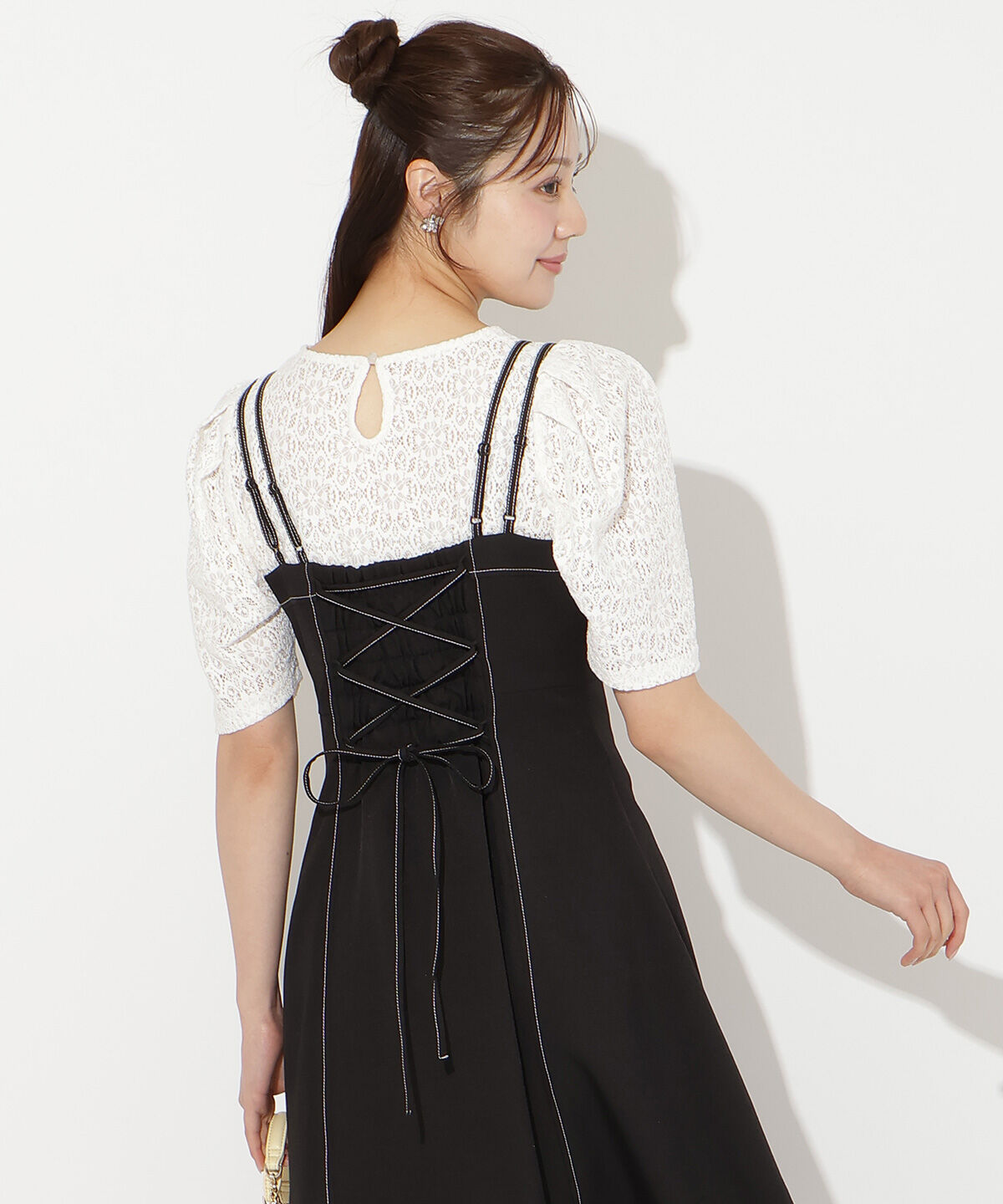 WILLSELECTION「ステッチデザインフレアキャミワンピース」|ワンピース|