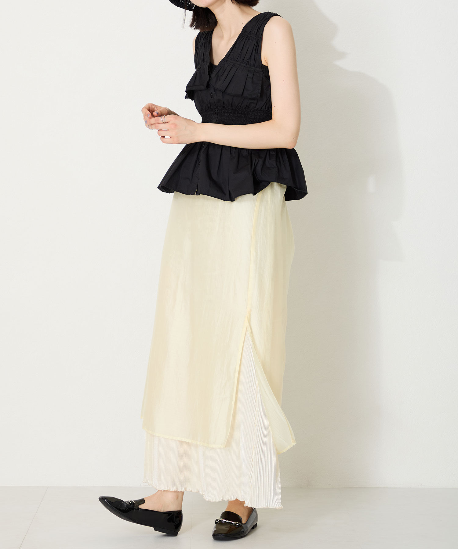 ORiental TRaffic「【WEB限定】 晴雨兼用 ビット ローファー /55106 レイン フラット 柔らかい」|パンプス|