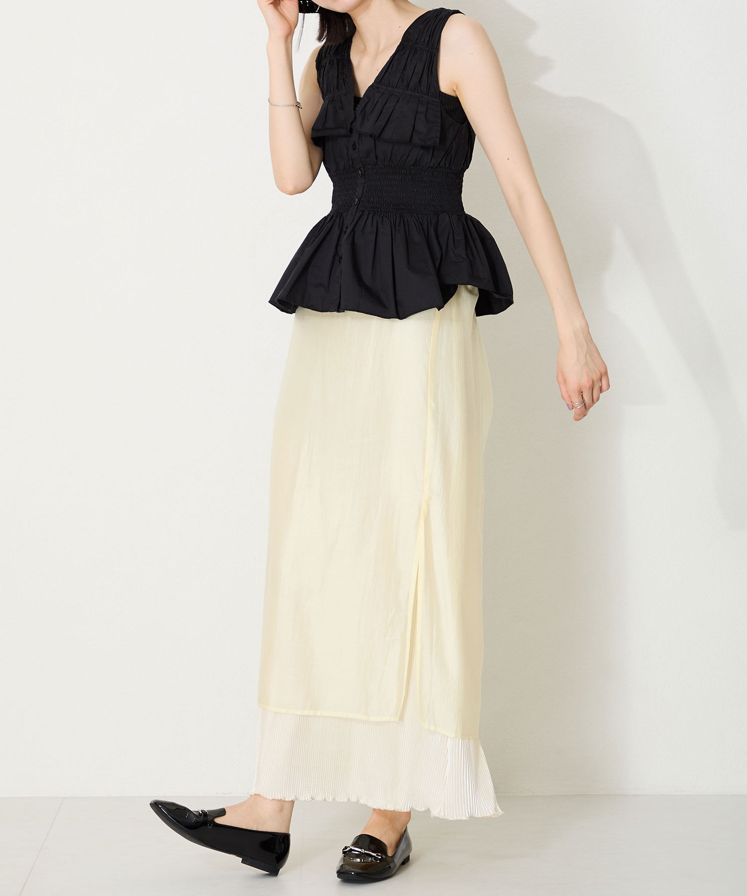 ORiental TRaffic「【WEB限定】 晴雨兼用 ビット ローファー /55106 レイン フラット 柔らかい」|パンプス|