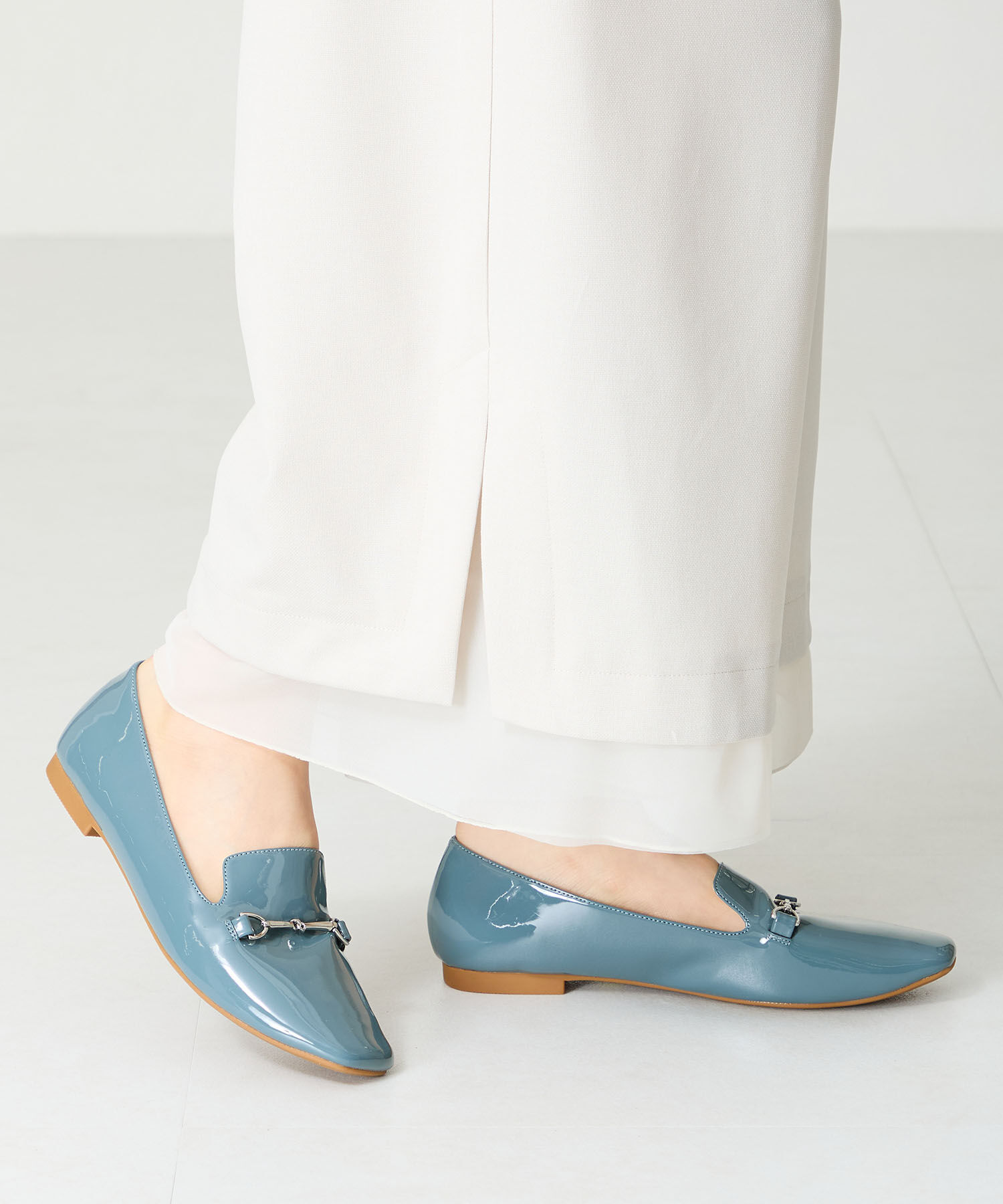 ORiental TRaffic「【WEB限定】 晴雨兼用 ビット ローファー /55106 レイン フラット 柔らかい」|パンプス|