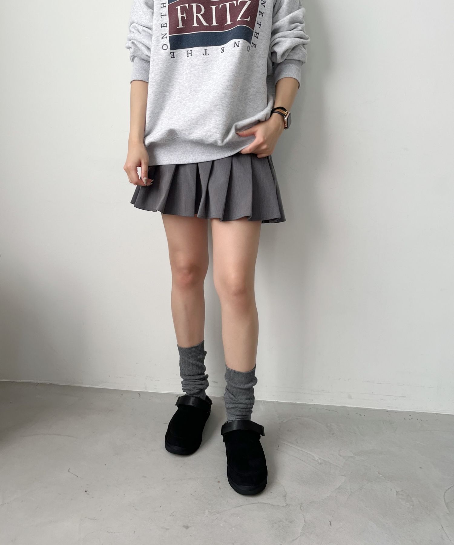 ORiental TRaffic「【 厚底 ・ 軽量 】 ムートン ベルト サンダル /55302 もこもこ 暖かい 防寒」|モカシン|