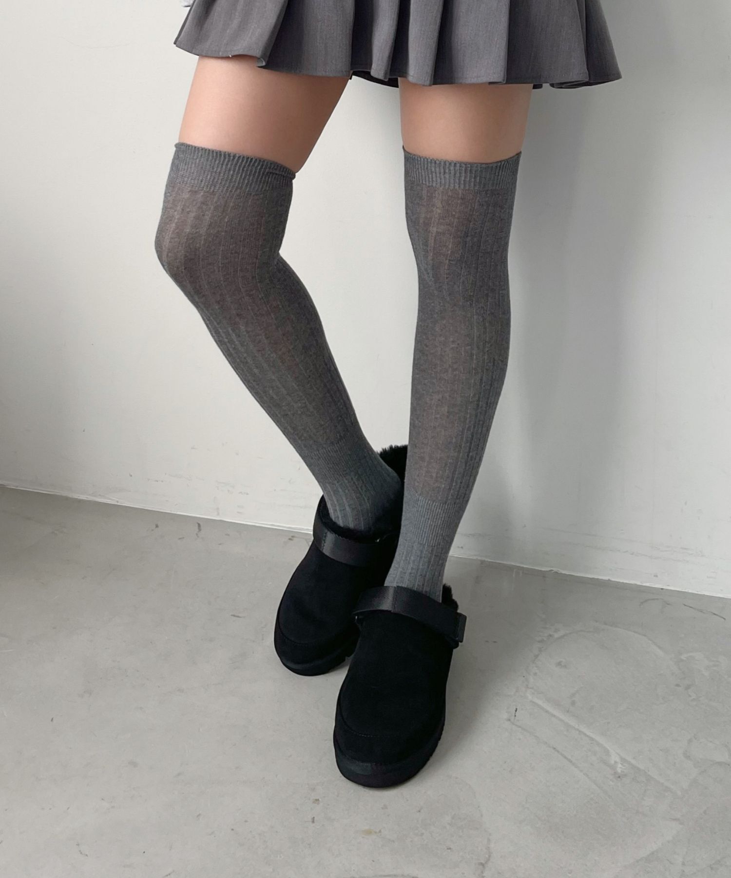 ORiental TRaffic「【 厚底 ・ 軽量 】 ムートン ベルト サンダル /55302 もこもこ 暖かい 防寒」|モカシン|