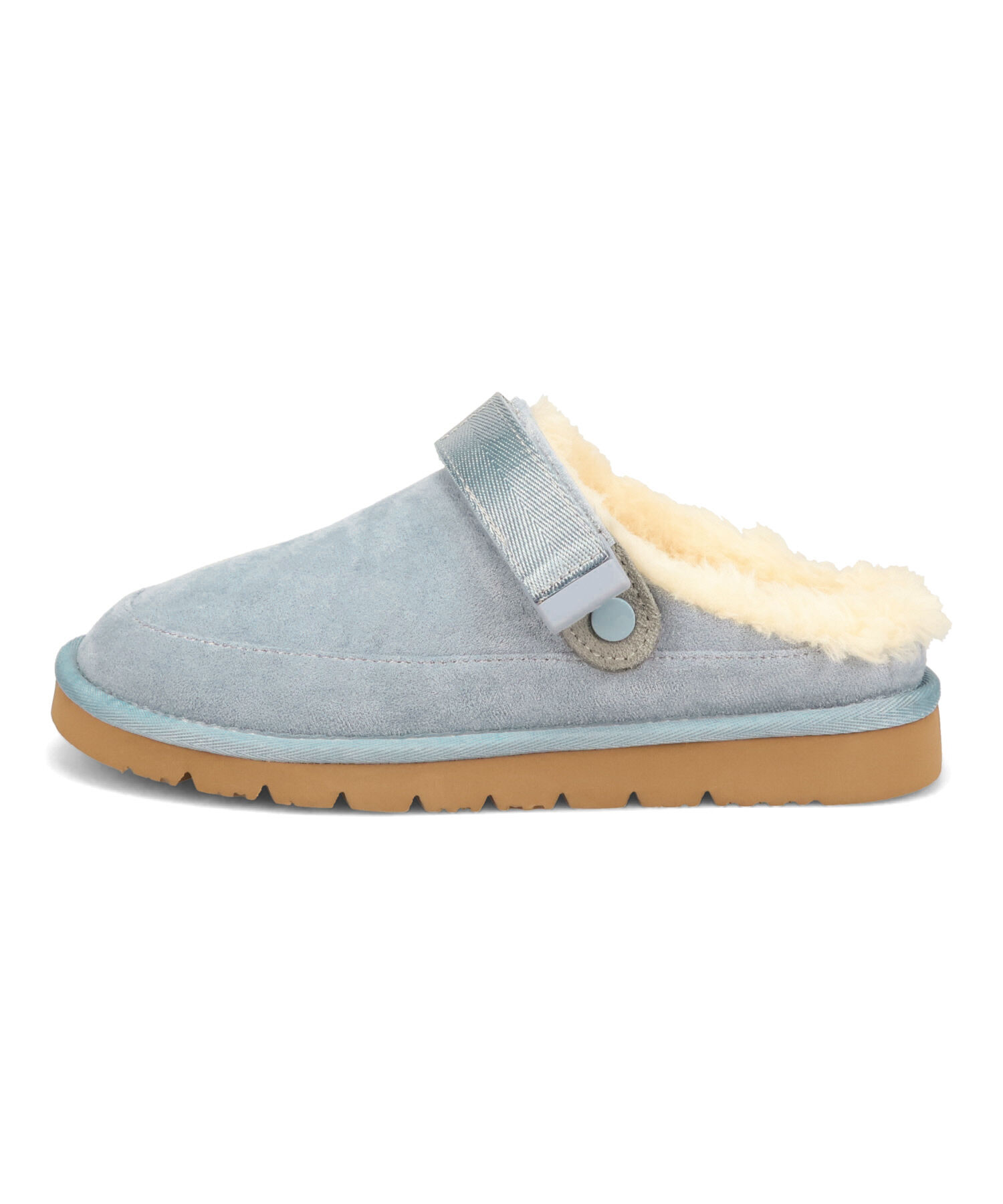 ORiental TRaffic「【 厚底 ・ 軽量 】 ムートン ベルト サンダル /55302 もこもこ 暖かい 防寒」|モカシン|