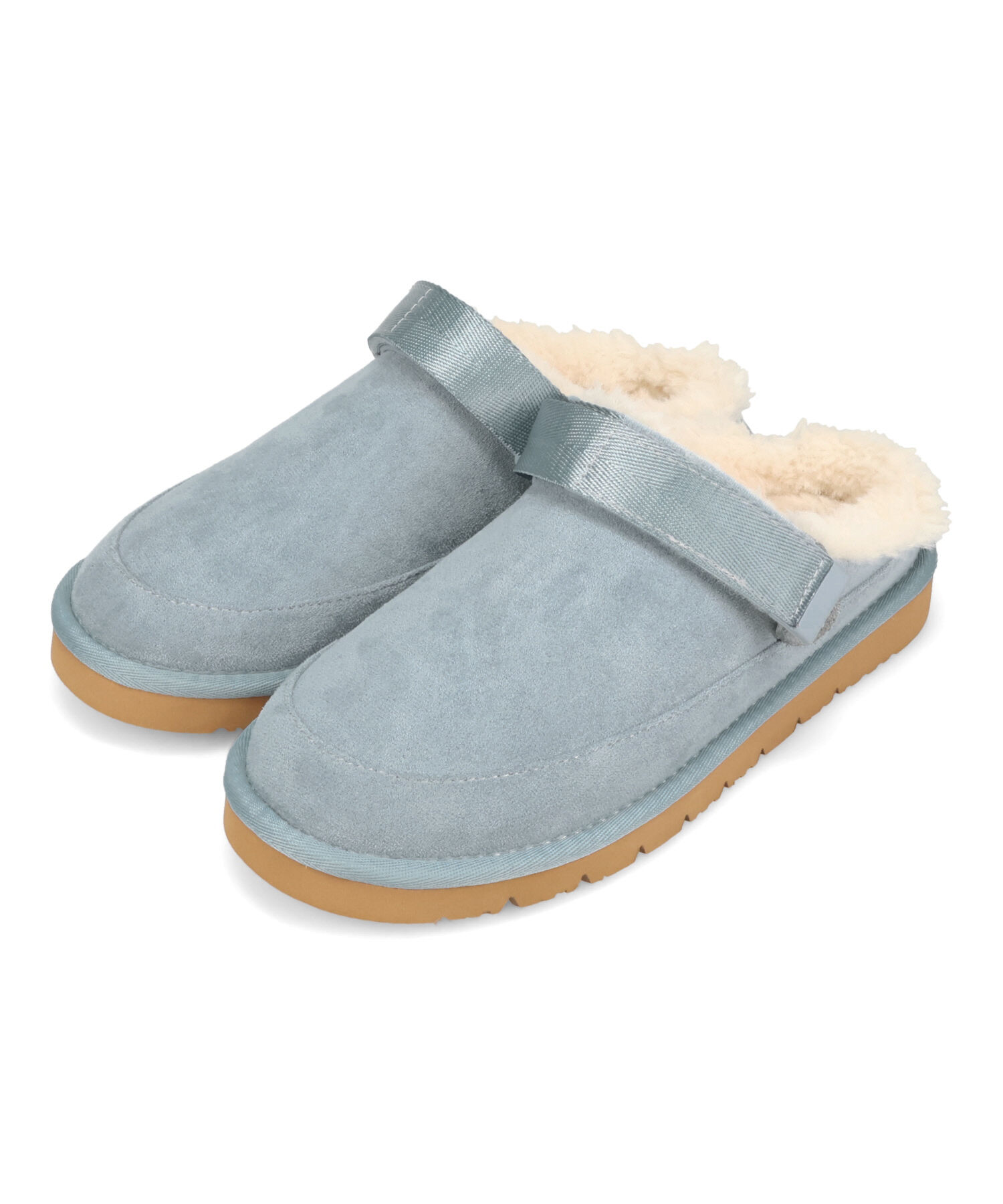 ORiental TRaffic「【 厚底 ・ 軽量 】 ムートン ベルト サンダル /55302 もこもこ 暖かい 防寒」|モカシン|