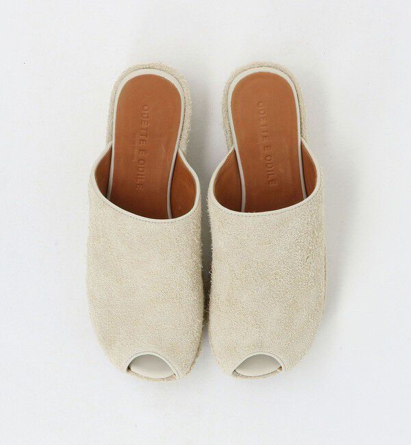 ODETTE E ODILE「ピープトゥウェッジ サンダル45」|サンダル|