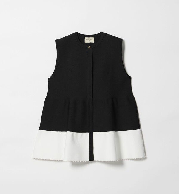 UNITED ARROWS「ペプラム ニットベスト」|ベスト・ジレ|