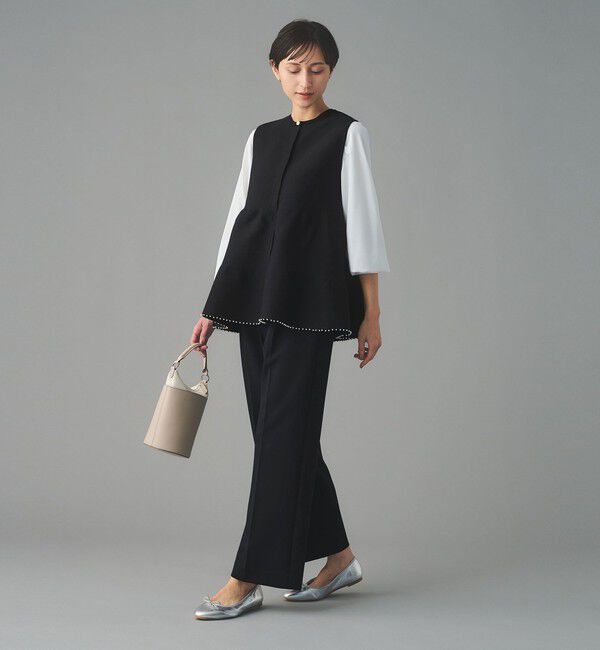 UNITED ARROWS「ペプラム ニットベスト」|ベスト・ジレ|