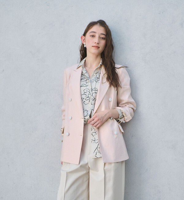 UNITED ARROWS「6ボタン リネン ブレザー ジャケット」|テーラードジャケット|