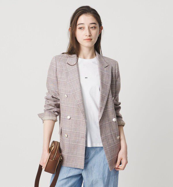 UNITED ARROWS「6ボタン リネン ブレザー ジャケット」|テーラードジャケット|