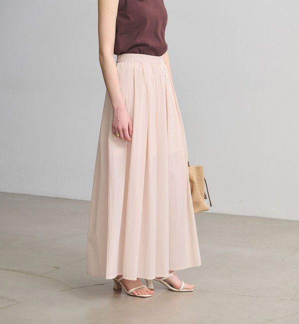 UNITED ARROWS「ギャザー フレア パンツ ‐ウォッシャブル‐」|チノ|