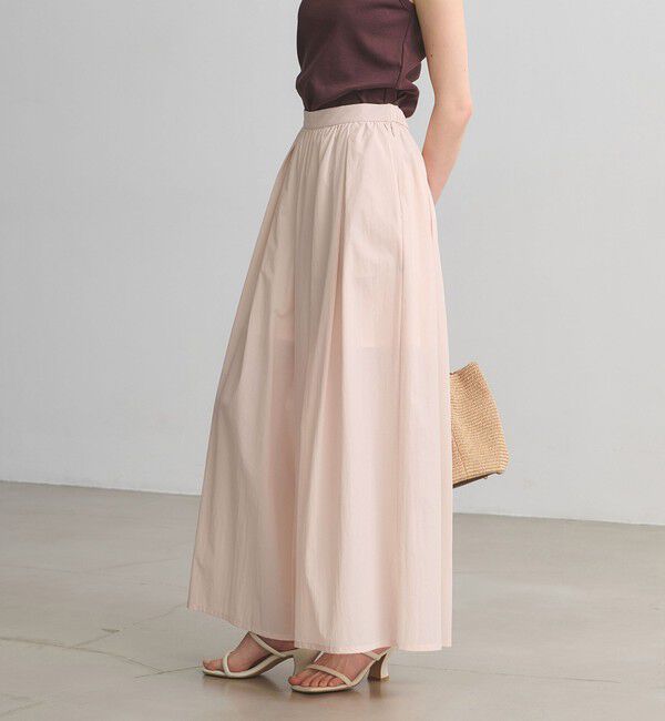 UNITED ARROWS「ギャザー フレア パンツ ‐ウォッシャブル‐」|チノ|