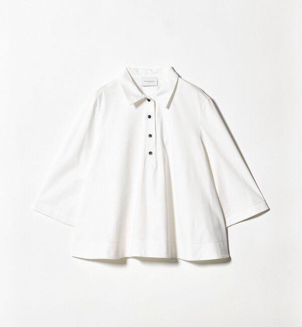 UNITED ARROWS「トリコット テントライン ポロシャツ」|Tシャツ・カットソー|OFF WHITE