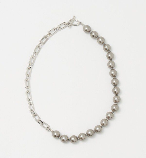 UNITED ARROWS「イミテーションパール&チェーン ネックレス」|ネックレス|MD.GRAY