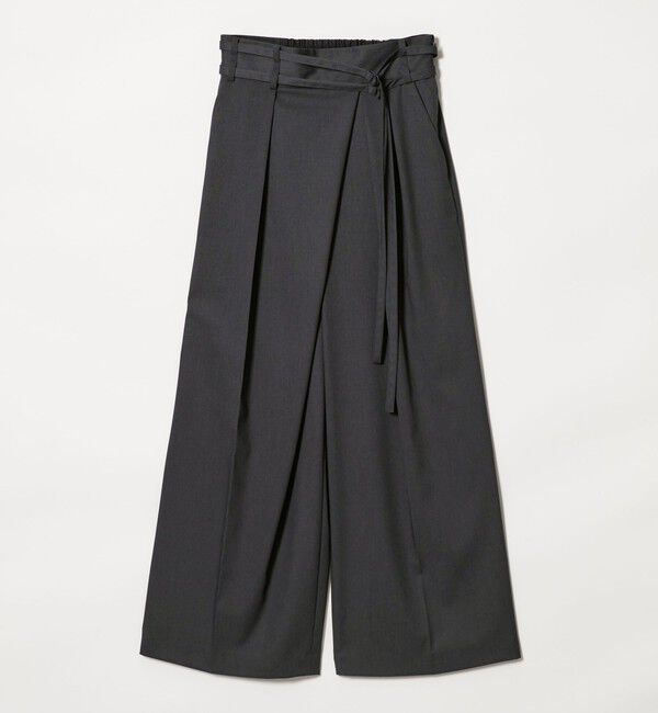 EMMEL REFINES「＜EMMEL REFINES＞EM ダブルベルト ラップライク パンツ」|チノ|