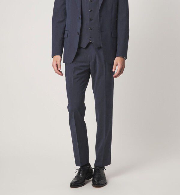 UNITED ARROWS green label relaxing「A+ TWPU トロピカル無地 スリム セットアップ パンツ スラックス -ウォッシャブル・ストレッチ・ウエストア」|スーツ|ROYAL