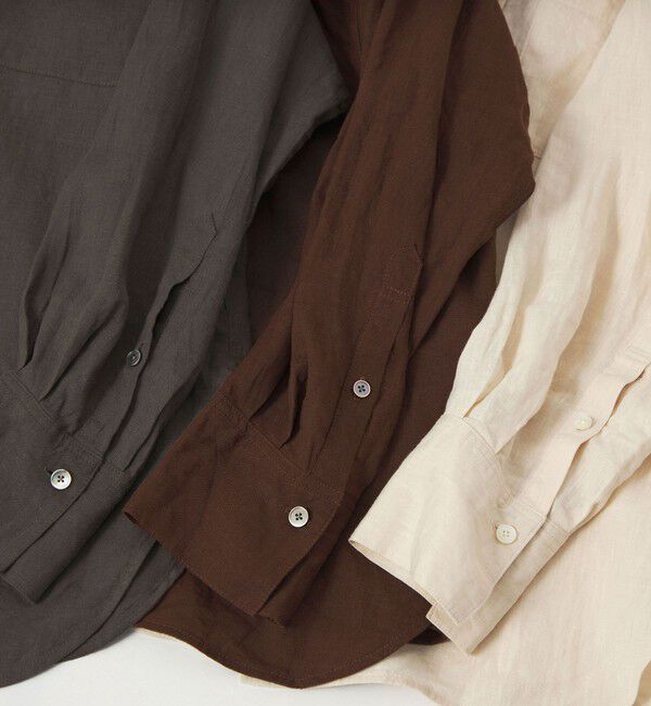 UNITED ARROWS green label relaxing「【結論シリーズ】リネン2WAYシャツ［size SHORTあり］」|シャツ・ブラウス|