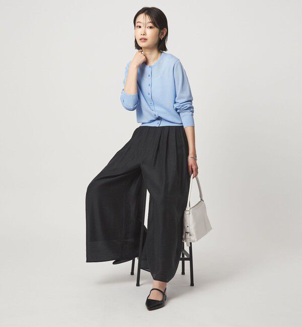 UNITED ARROWS green label relaxing「［size SHORTあり］エアリー シアー イージー ワイド パンツ」|キュロット|